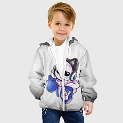 Куртка с капюшоном детская UNDERTALE, цвет: 3D-белый — фото 2