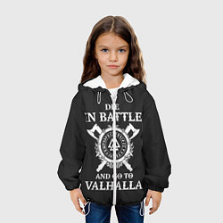 Куртка с капюшоном детская Vikings, цвет: 3D-белый — фото 2