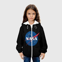 Куртка с капюшоном детская NASA Краски, цвет: 3D-белый — фото 2