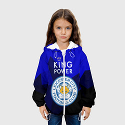 Куртка с капюшоном детская Leicester City, цвет: 3D-белый — фото 2