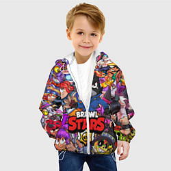 Куртка с капюшоном детская BRAWL STARS CROW, цвет: 3D-белый — фото 2