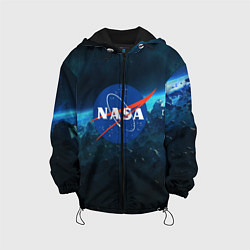 Куртка с капюшоном детская NASA, цвет: 3D-черный