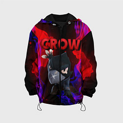 Куртка с капюшоном детская Brawl Stars CROW, цвет: 3D-черный