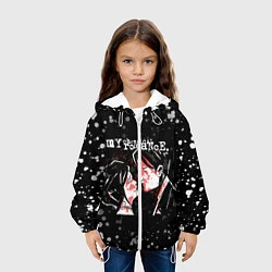 Куртка с капюшоном детская My Chemical Romance, цвет: 3D-белый — фото 2