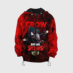 Куртка с капюшоном детская BRAWL STARS CROW, цвет: 3D-черный