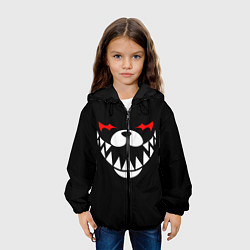 Куртка с капюшоном детская MONOKUMA BLACK, цвет: 3D-черный — фото 2