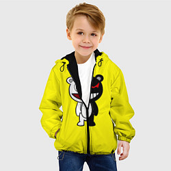 Куртка с капюшоном детская Monokuma, цвет: 3D-черный — фото 2