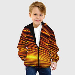 Куртка с капюшоном детская Золото, цвет: 3D-черный — фото 2