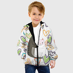 Куртка с капюшоном детская Сладкая парочка, цвет: 3D-черный — фото 2