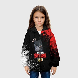 Куртка с капюшоном детская Бравл старс, цвет: 3D-черный — фото 2