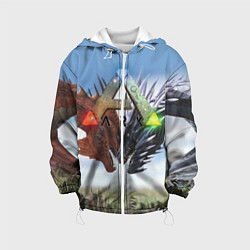 Куртка с капюшоном детская Ark Survival Evolved, цвет: 3D-белый