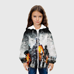 Куртка с капюшоном детская Battlefield, цвет: 3D-белый — фото 2