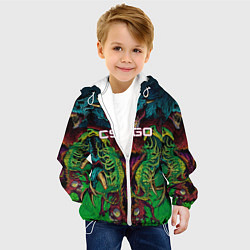 Куртка с капюшоном детская CS GO Hyperbeast, цвет: 3D-белый — фото 2