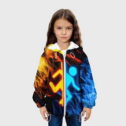 Куртка с капюшоном детская PORTAL, цвет: 3D-белый — фото 2