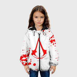 Куртка с капюшоном детская Assassin’s Creed, цвет: 3D-черный — фото 2