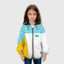 Куртка с капюшоном детская Казахстан Форма, цвет: 3D-черный — фото 2