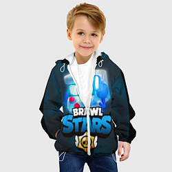 Куртка с капюшоном детская BRAWL STARS 8 BIT, цвет: 3D-белый — фото 2