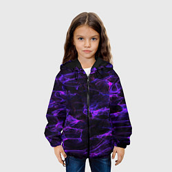 Куртка с капюшоном детская Текстуры, цвет: 3D-черный — фото 2