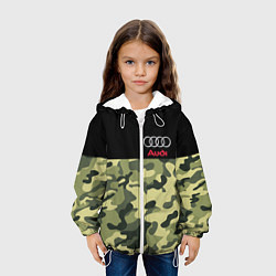 Куртка с капюшоном детская AUDI, цвет: 3D-белый — фото 2