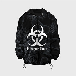 Куртка с капюшоном детская PLAGUE INC, цвет: 3D-черный