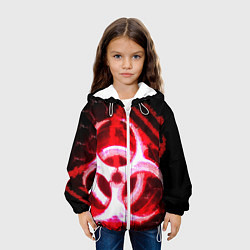 Куртка с капюшоном детская Plague Inc ShB Oko, цвет: 3D-белый — фото 2