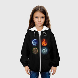 Куртка с капюшоном детская Аватар, цвет: 3D-белый — фото 2