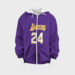 Куртка с капюшоном детская Los Angeles Lakers Kobe Brya, цвет: 3D-белый