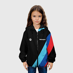 Куртка с капюшоном детская БМВ Мотоспорт, цвет: 3D-черный — фото 2