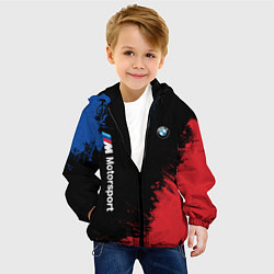 Куртка с капюшоном детская БМВ Мотоспорт, цвет: 3D-черный — фото 2
