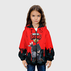 Куртка с капюшоном детская BRAWL STARS CROW, цвет: 3D-черный — фото 2