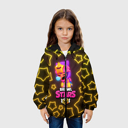 Куртка с капюшоном детская Brawl Stars Sandy, цвет: 3D-черный — фото 2
