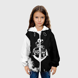 Куртка с капюшоном детская ВМФ России, цвет: 3D-белый — фото 2