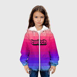 Куртка с капюшоном детская TWITCH, цвет: 3D-белый — фото 2