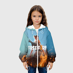 Куртка с капюшоном детская Free fire, цвет: 3D-белый — фото 2