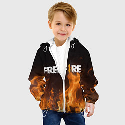 Куртка с капюшоном детская FREE FIRE, цвет: 3D-белый — фото 2