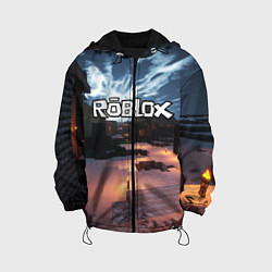 Куртка с капюшоном детская ROBLOX, цвет: 3D-черный