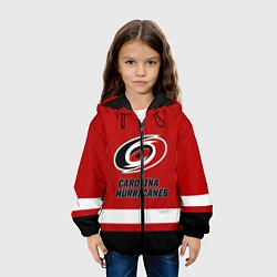 Куртка с капюшоном детская Каролина Харрикейнз, цвет: 3D-черный — фото 2