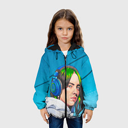 Куртка с капюшоном детская БИЛЛИ АЙЛИШ, цвет: 3D-черный — фото 2
