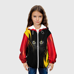 Куртка с капюшоном детская Грозовой кошак, цвет: 3D-белый — фото 2