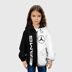 Куртка с капюшоном детская MERCEDES AMG, цвет: 3D-черный — фото 2
