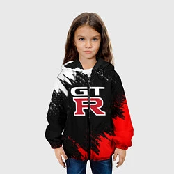 Куртка с капюшоном детская NISSAN GTR, цвет: 3D-черный — фото 2