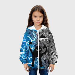 Куртка с капюшоном детская ЪУЪ FORTNITE, цвет: 3D-белый — фото 2