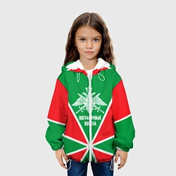 Куртка с капюшоном детская Пограничные Войска, цвет: 3D-белый — фото 2