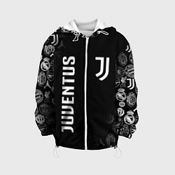 Куртка с капюшоном детская JUVENTUS, цвет: 3D-белый