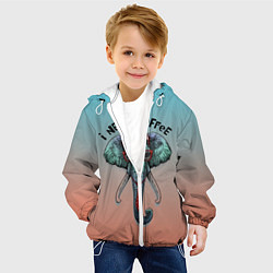 Куртка с капюшоном детская I need coffee, цвет: 3D-белый — фото 2