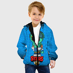 Куртка с капюшоном детская Brawl star original leon, цвет: 3D-черный — фото 2