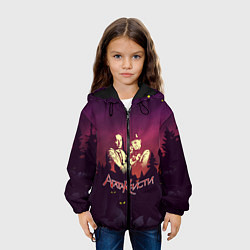 Куртка с капюшоном детская Агата Кристи, цвет: 3D-черный — фото 2