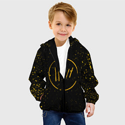 Куртка с капюшоном детская TWENTY ONE PILOTS, цвет: 3D-черный — фото 2
