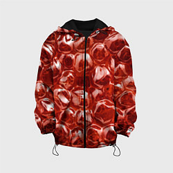 Куртка с капюшоном детская Красный Лед, цвет: 3D-черный