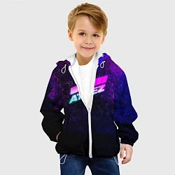 Куртка с капюшоном детская ATEEZ neon, цвет: 3D-белый — фото 2